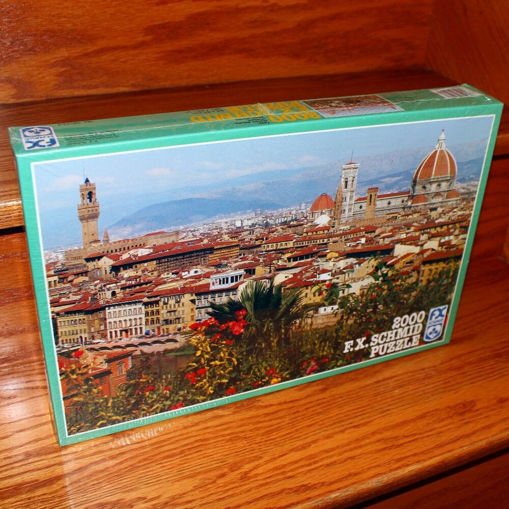 vintage FX Schmid FLORENCE ITALY 2000 pc puzzle Firenze Italia West Germany made